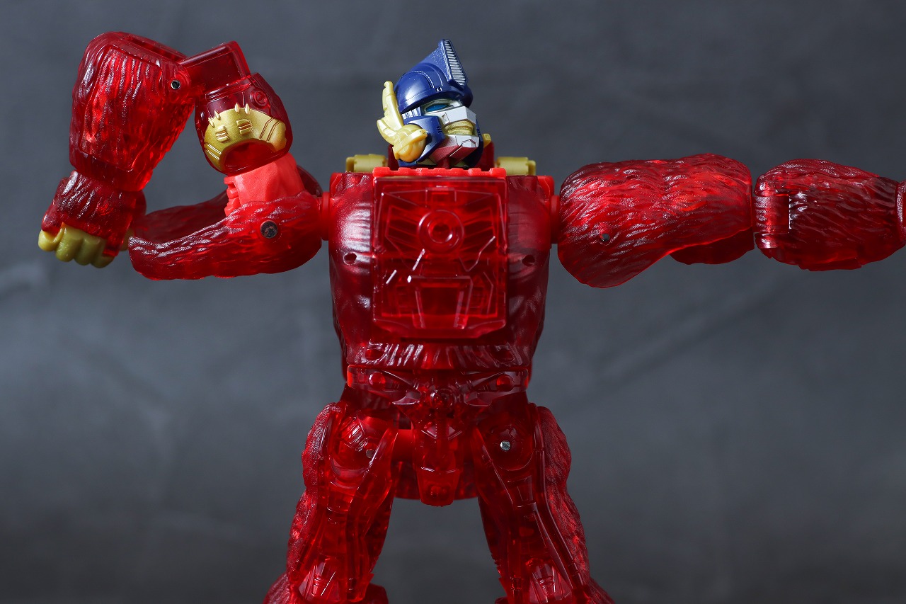 ジェネレーションズ キングダム KD-EX バーニングオプティマスプライマル　レビュー　ロボットモード　可動範囲