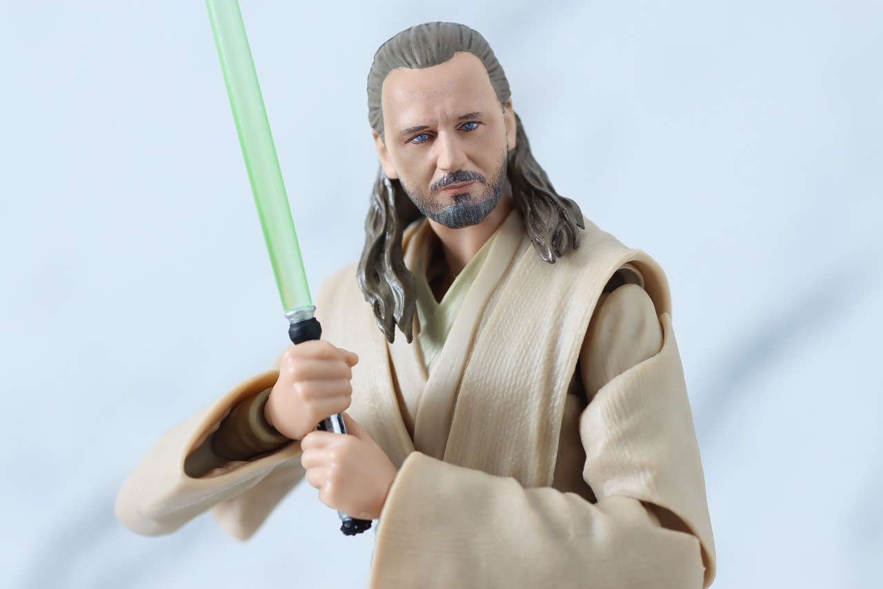 S.H.フィギュアーツ　クワイ=ガン・ジン（『スター・ウォーズ：ファントム・メナス』）　レビュー　アクション