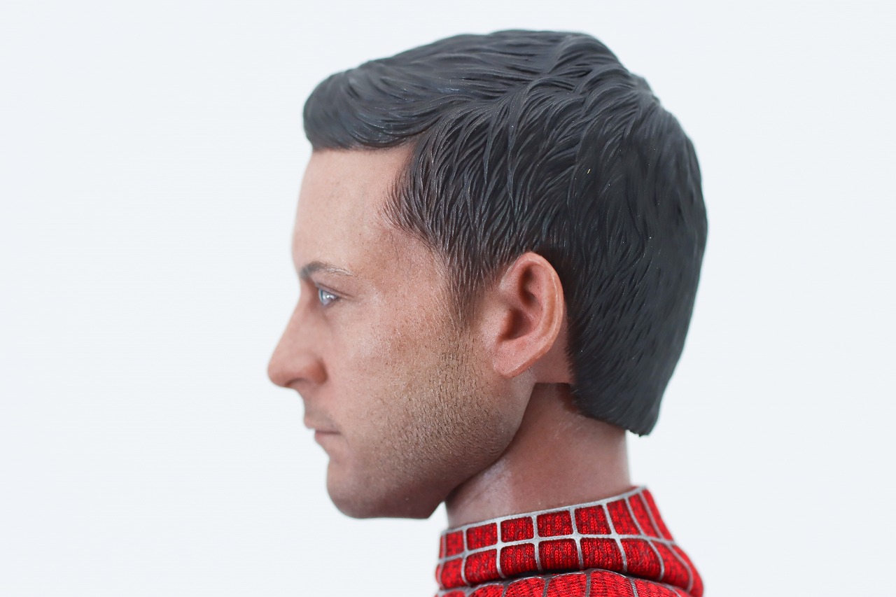 ホットトイズ ムービー・マスターピース フレンドリー・ネイバーフッド・スパイダーマン レビュー 付属品 ピーター・パーカーヘッド