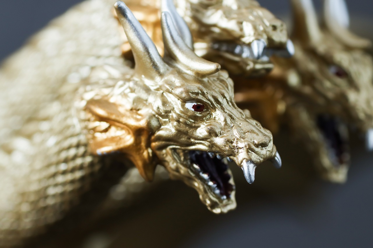 ムービーモンスターシリーズ　キングギドラ（2001）　千年竜王　レビュー　本体