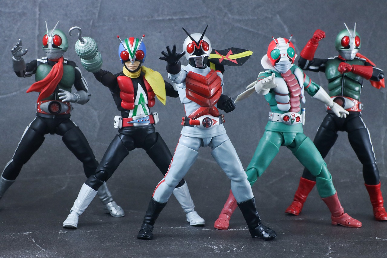 S.H.フィギュアーツ 真骨彫製法　仮面ライダーX　レビュー　アクション　五人ライダー