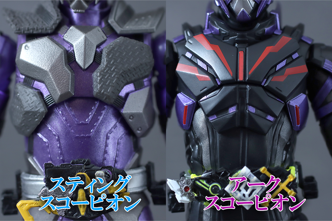S.H.フィギュアーツ　仮面ライダー滅　アークスコーピオン　Final Battle Weapons Set　レビュー　比較　スティングスコーピオン
