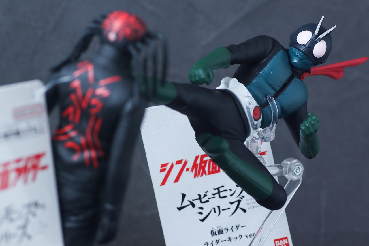 ムービーモンスターシリーズ　仮面ライダー　シン・仮面ライダー　ライダーキックVer.　レビュー　アクション