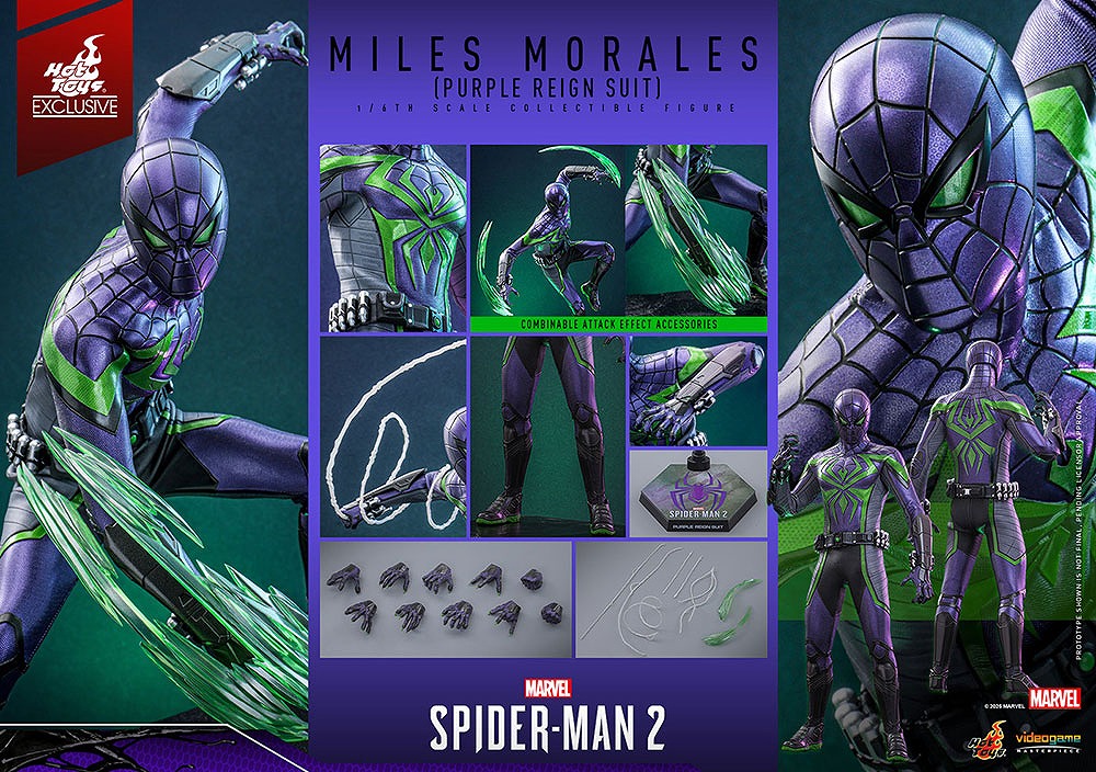 ビデオゲーム・マスターピース　マイルス・モラレス／スパイダーマン（パープル・ドミニオン・スーツ）