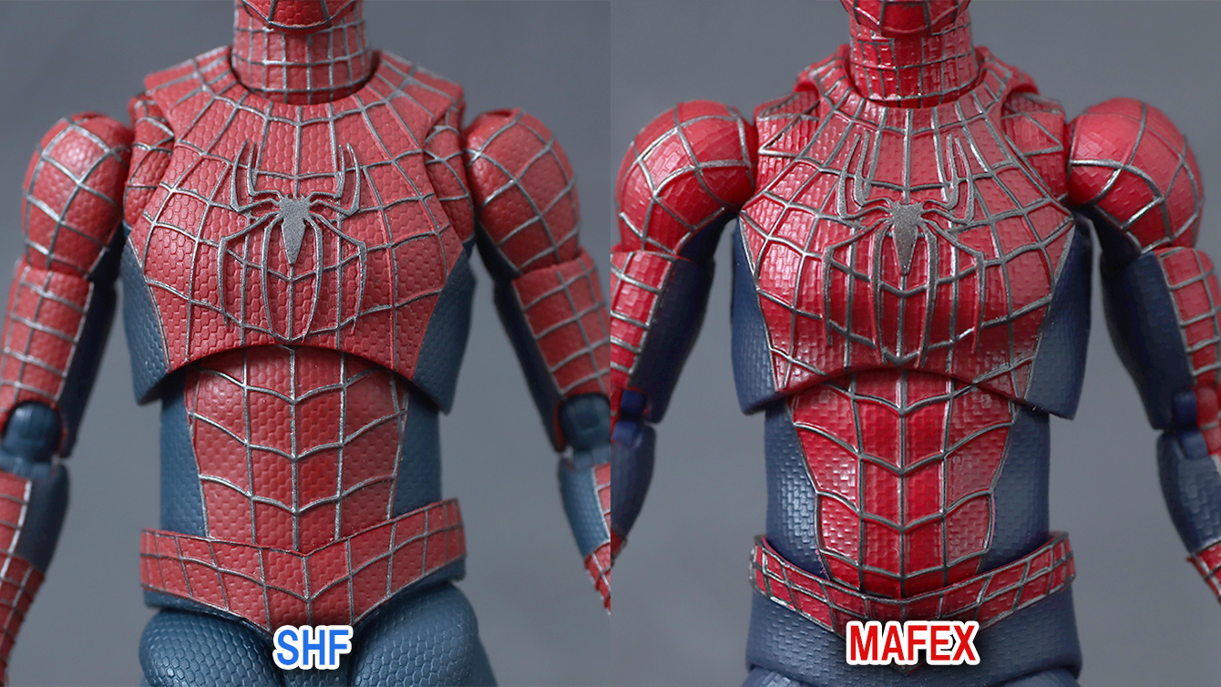 MAFEX　フレンドリー　ネイバーフッド　スパイダーマン　レビュー　比較　S.H.フィギュアーツ