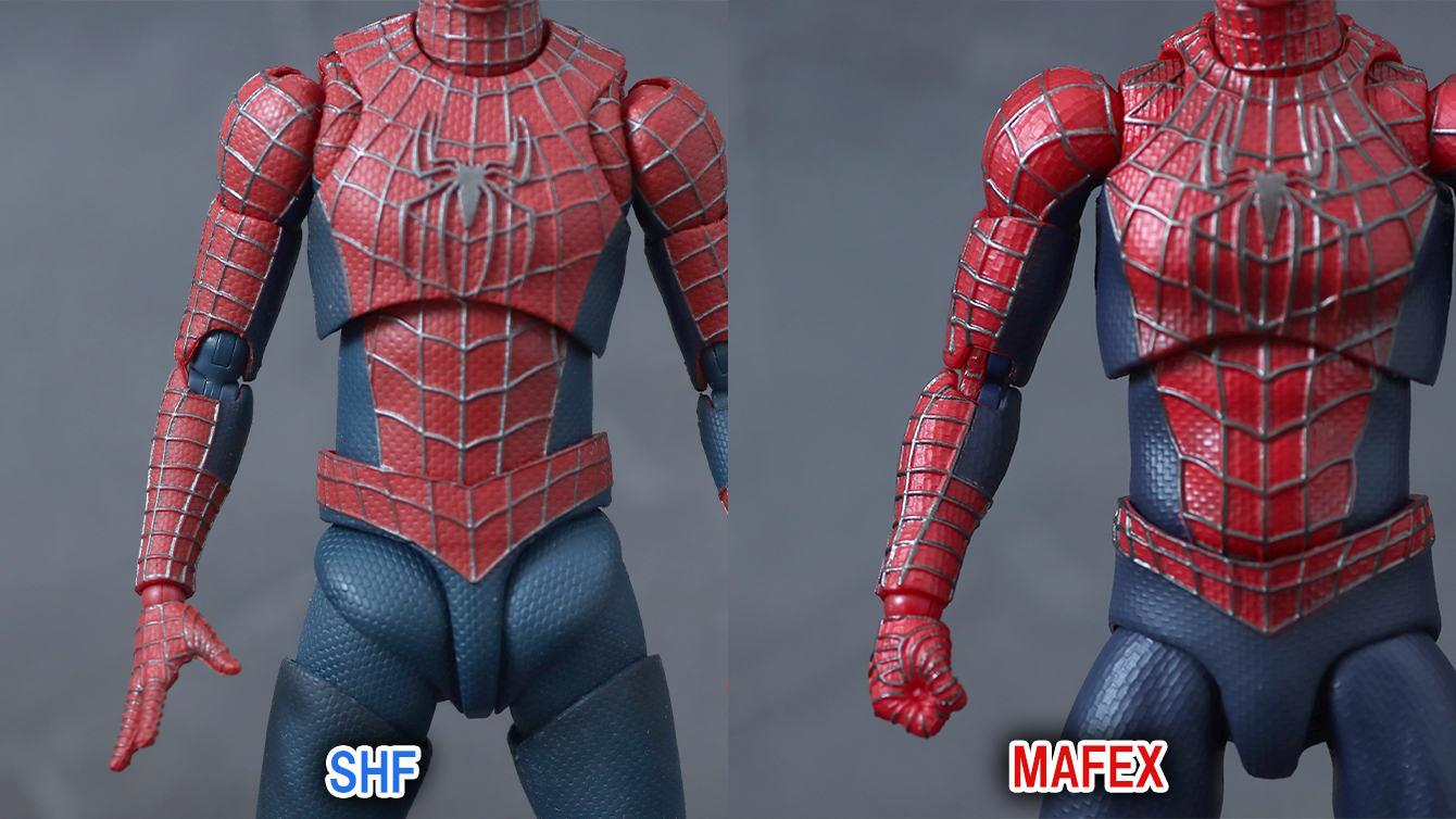 MAFEX　フレンドリー　ネイバーフッド　スパイダーマン　レビュー　比較　S.H.フィギュアーツ