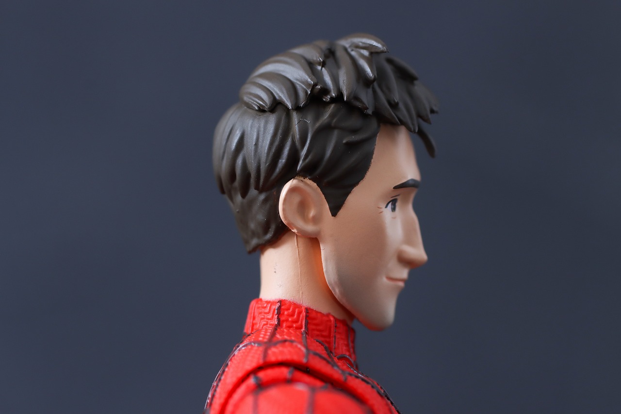 S.H.フィギュアーツ　ピーター・B・パーカー＆メイデイ・パーカー（スパイダーマン：アクロス・ザ・スパイダーバース）　レビュー　付属品　素顔ヘッド