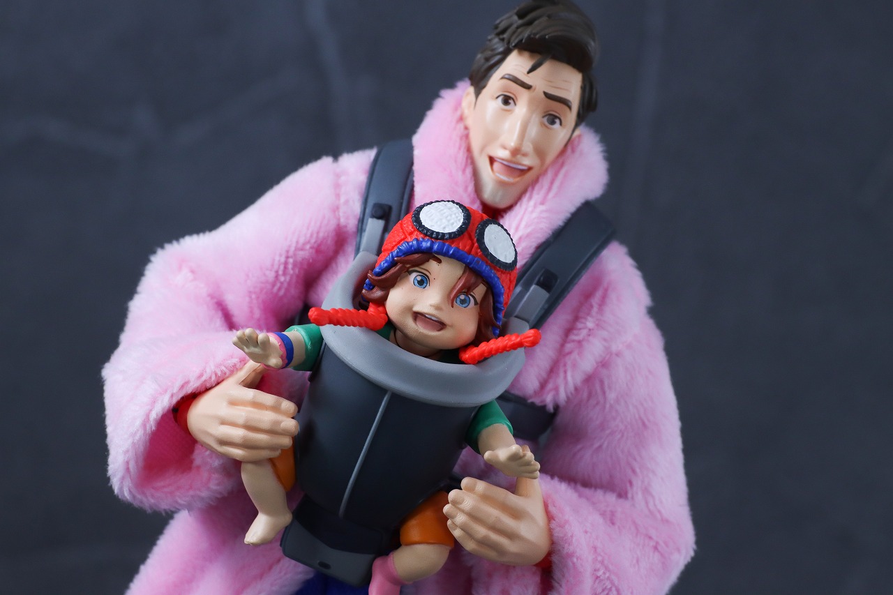 S.H.フィギュアーツ　ピーター・B・パーカー＆メイデイ・パーカー（スパイダーマン：アクロス・ザ・スパイダーバース）　レビュー　アクション