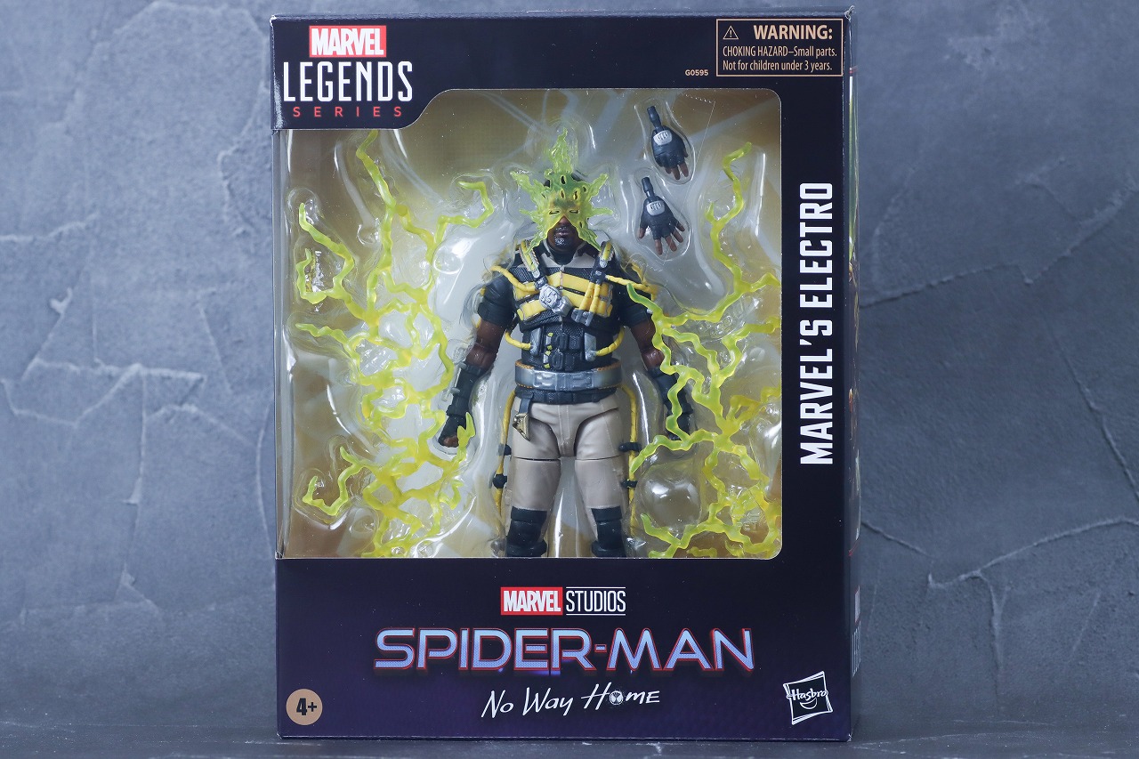 マーベルレジェンド　エレクトロ　スパイダーマン　ノー・ウェイ・ホーム　レビュー　パッケージ