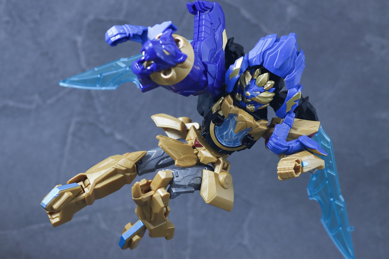 ミニプラ　レオンバスター50　テガソードブルー　レビュー　アクション