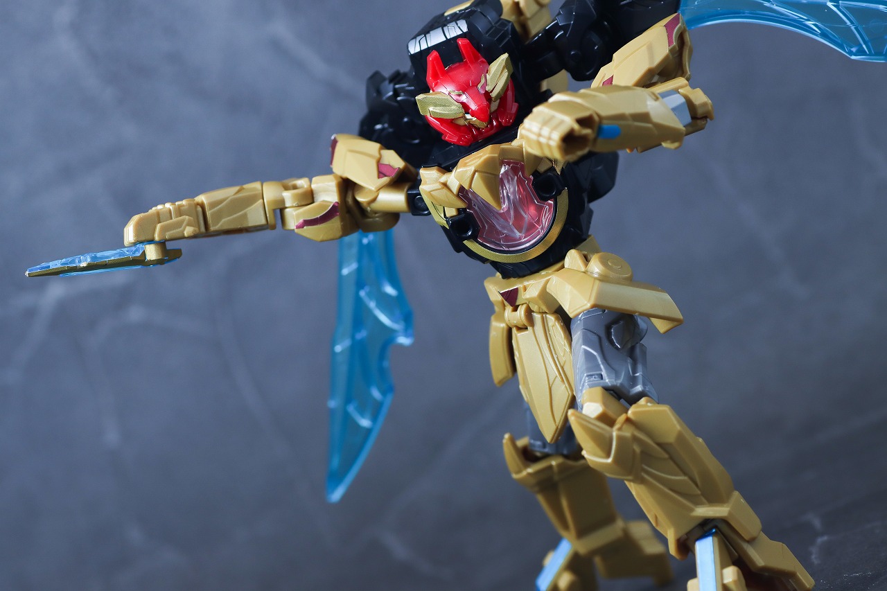 ミニプラ　テガソードレッド　レビュー　アクション