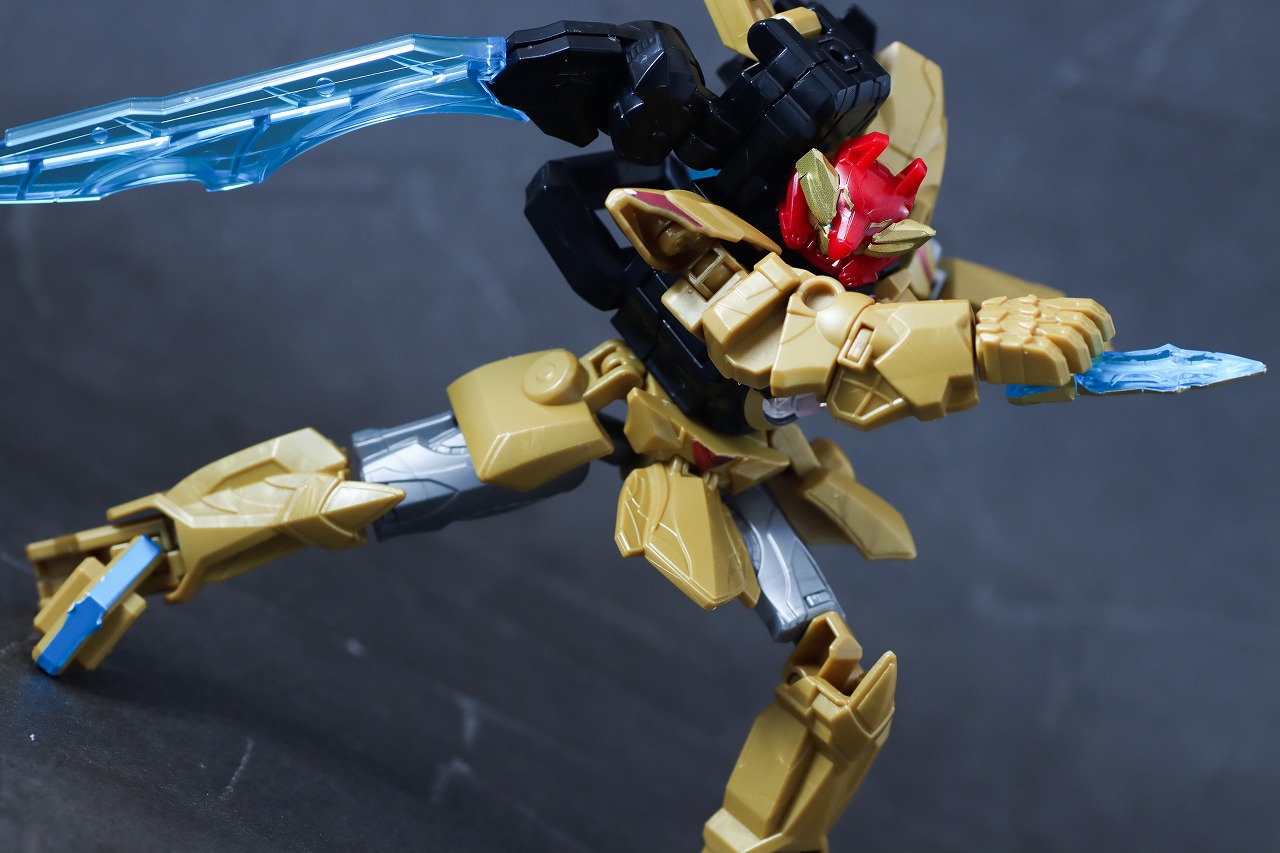 ミニプラ　テガソードレッド　レビュー　アクション