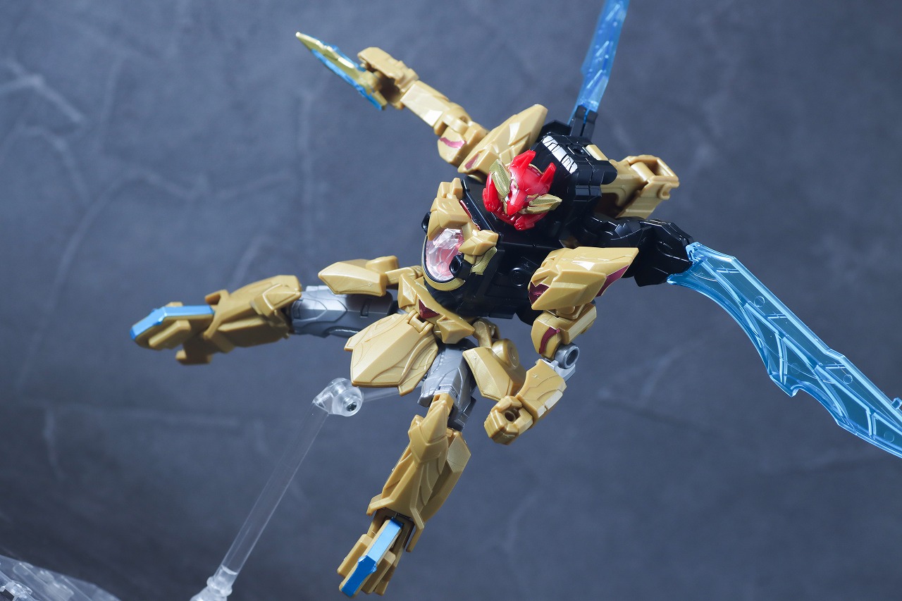 ミニプラ　テガソードレッド　レビュー　アクション