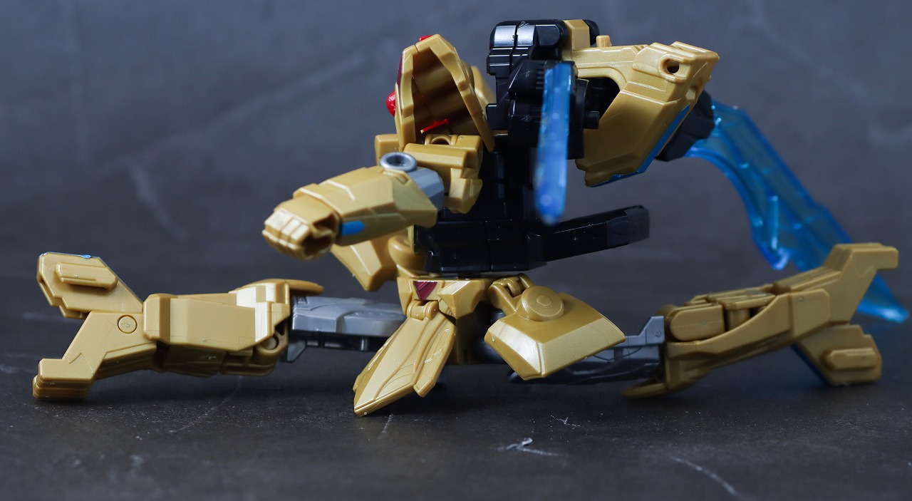 ミニプラ　テガソードレッド　レビュー　可動範囲