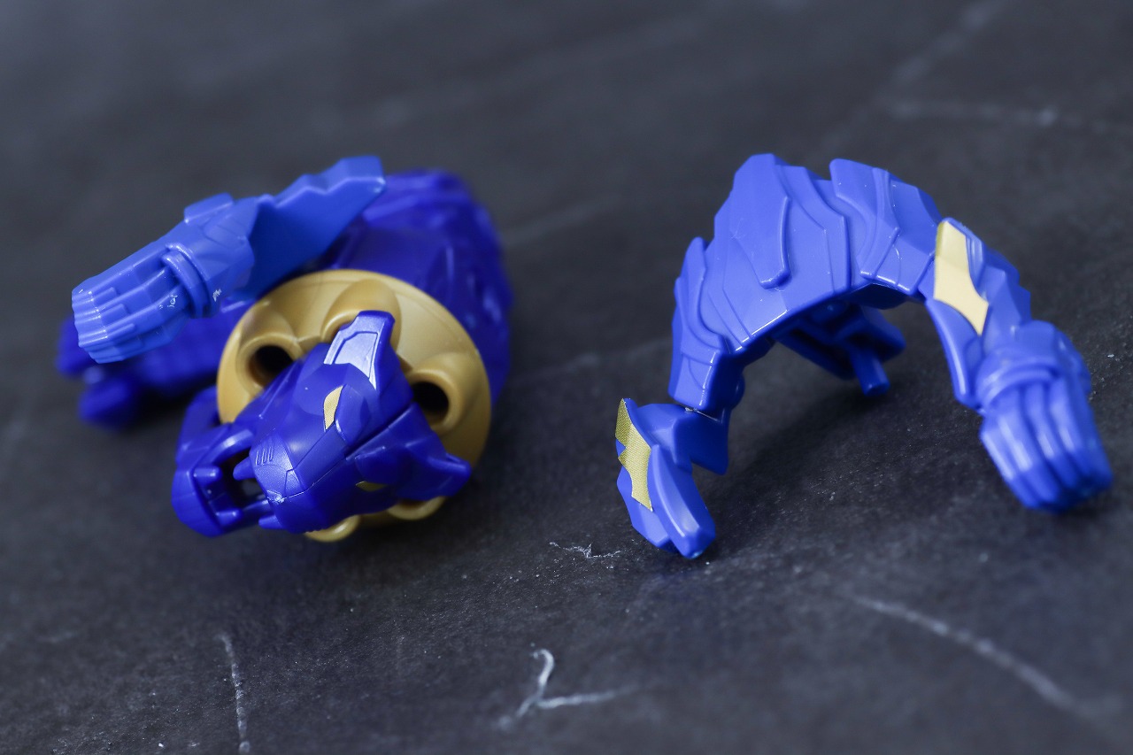 ミニプラ　レオンバスター50　テガソードブルー　レビュー　本体　変形