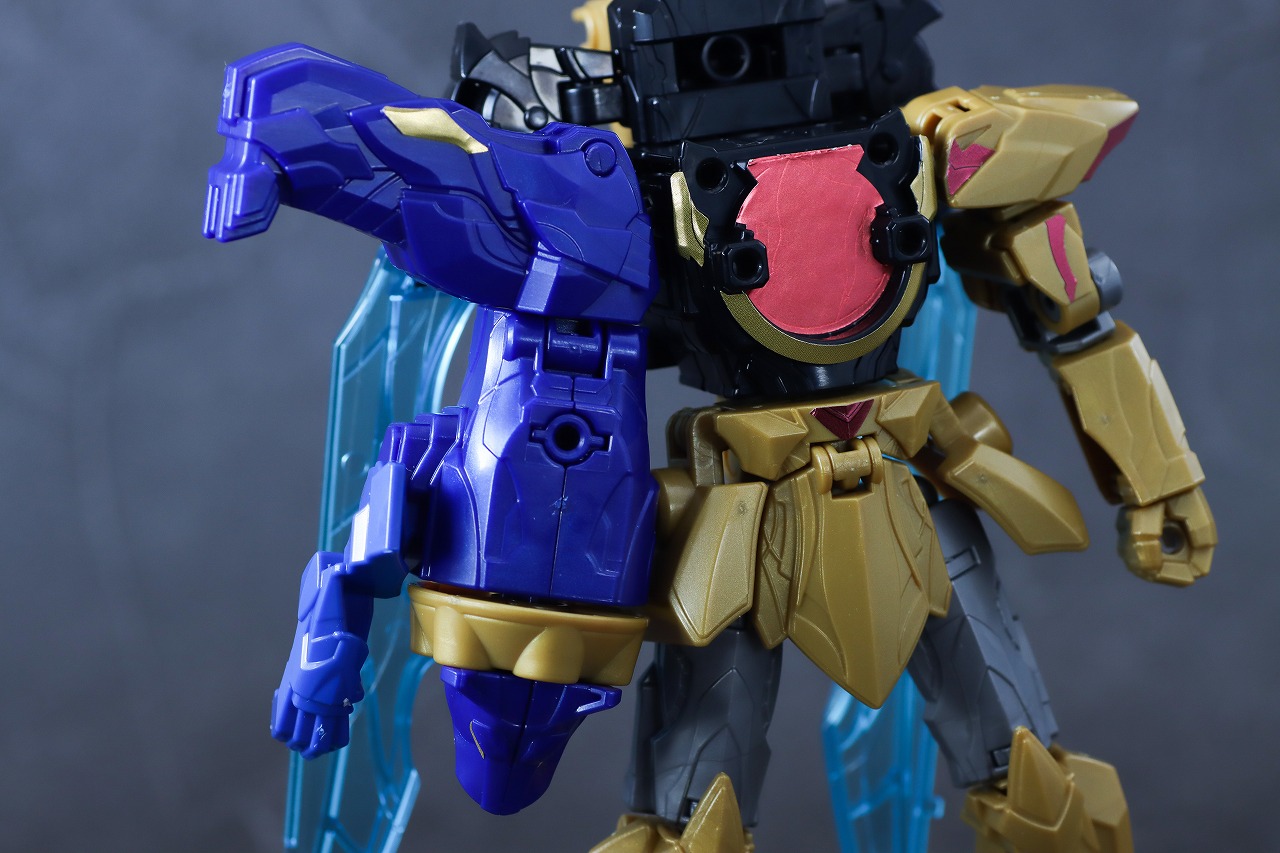 ミニプラ　レオンバスター50　テガソードブルー　レビュー　本体　変形