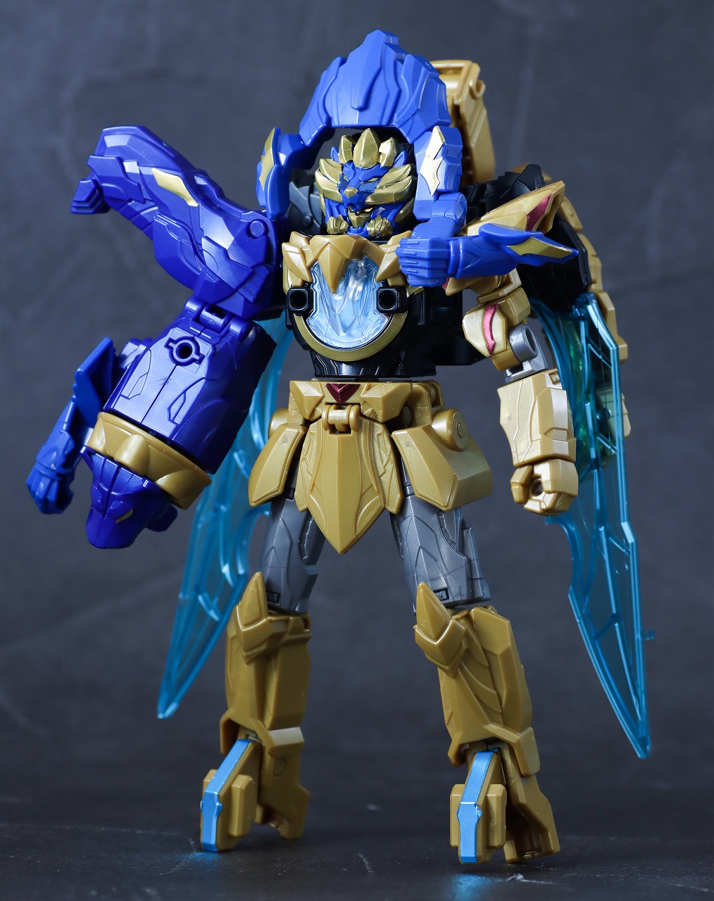 ミニプラ　レオンバスター50　テガソードブルー　レビュー　本体　変形