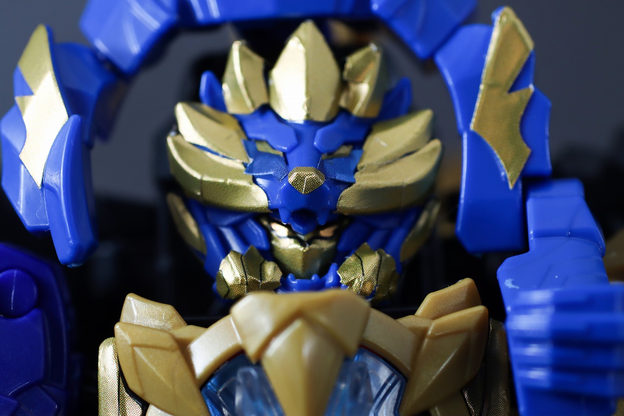 ミニプラ　レオンバスター50　テガソードブルー　レビュー　本体　変形