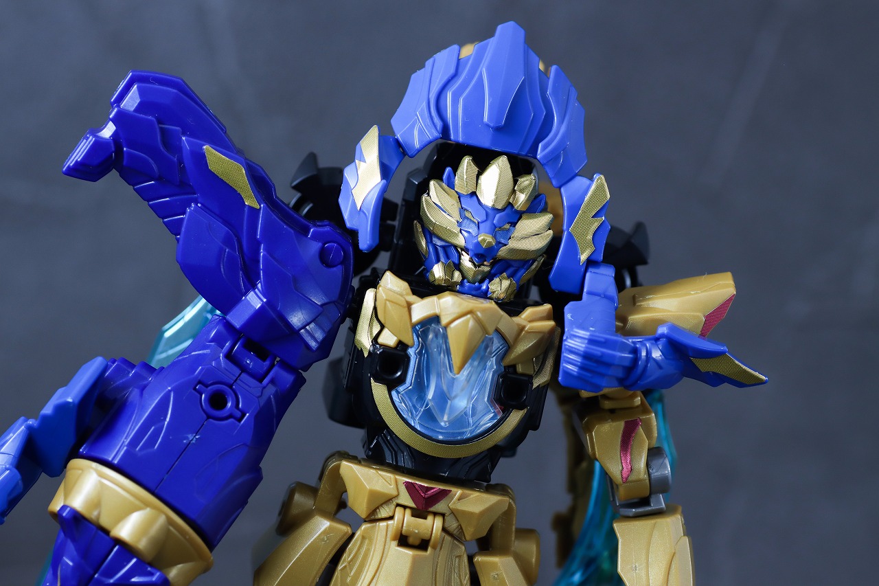 ミニプラ　レオンバスター50　テガソードブルー　レビュー　本体　変形