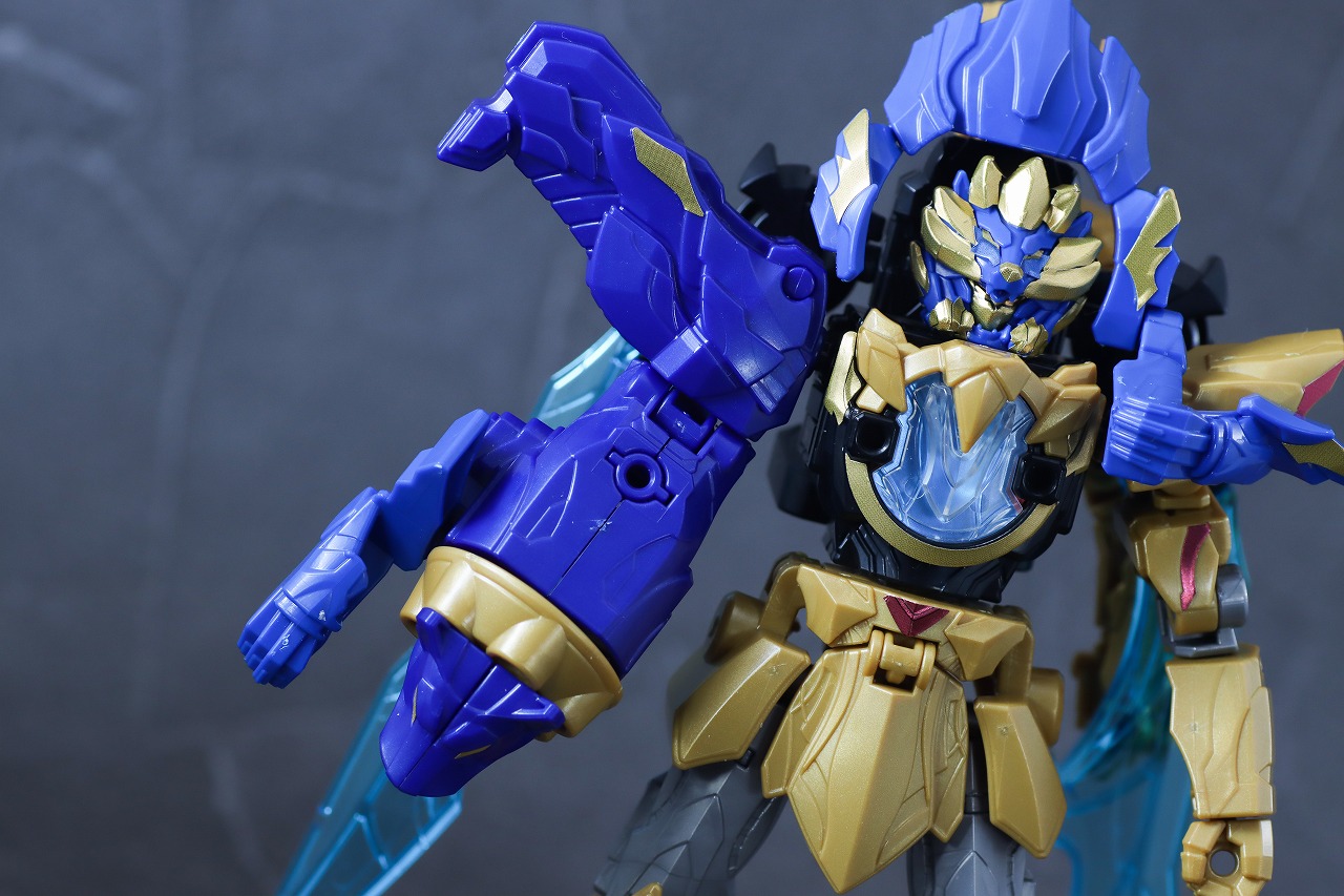 ミニプラ　レオンバスター50　テガソードブルー　レビュー　本体　変形