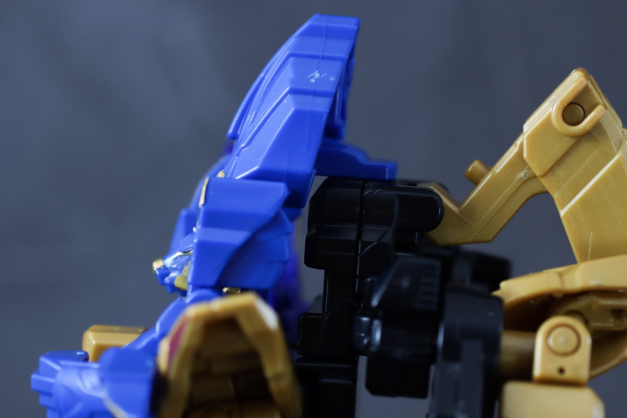 ミニプラ　レオンバスター50　テガソードブルー　レビュー　本体　変形
