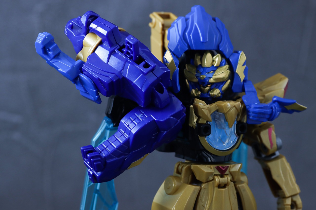 ミニプラ　レオンバスター50　テガソードブルー　レビュー　可動範囲