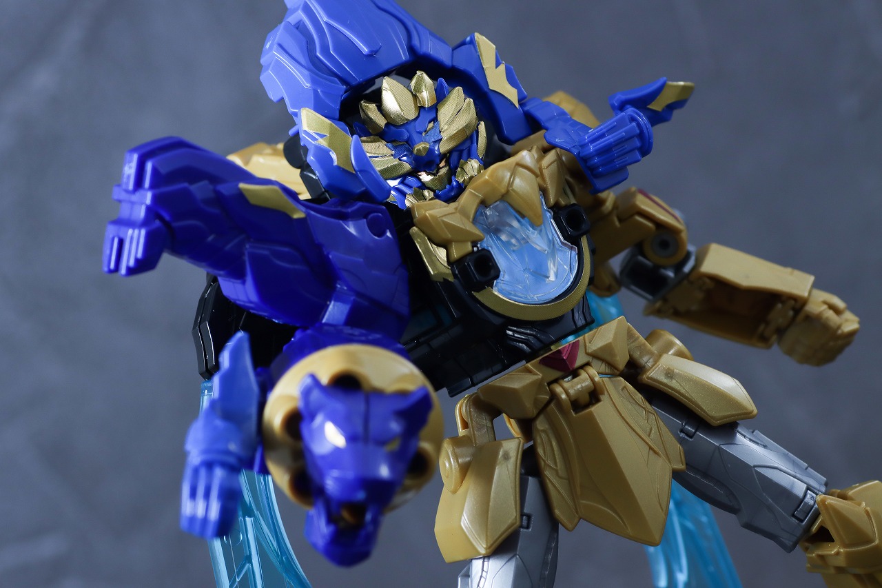ミニプラ　レオンバスター50　テガソードブルー　レビュー　アクション