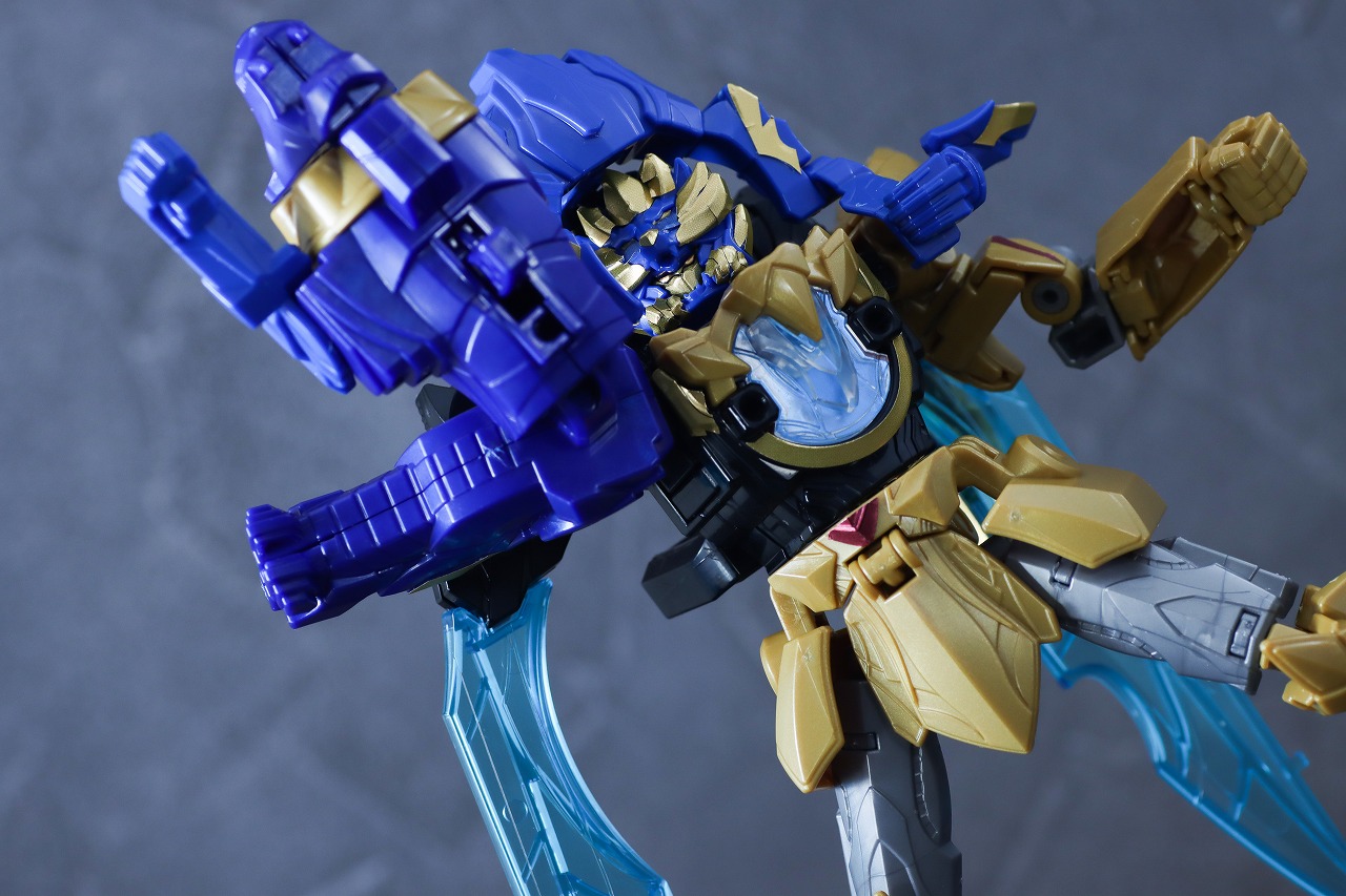 ミニプラ　レオンバスター50　テガソードブルー　レビュー　アクション
