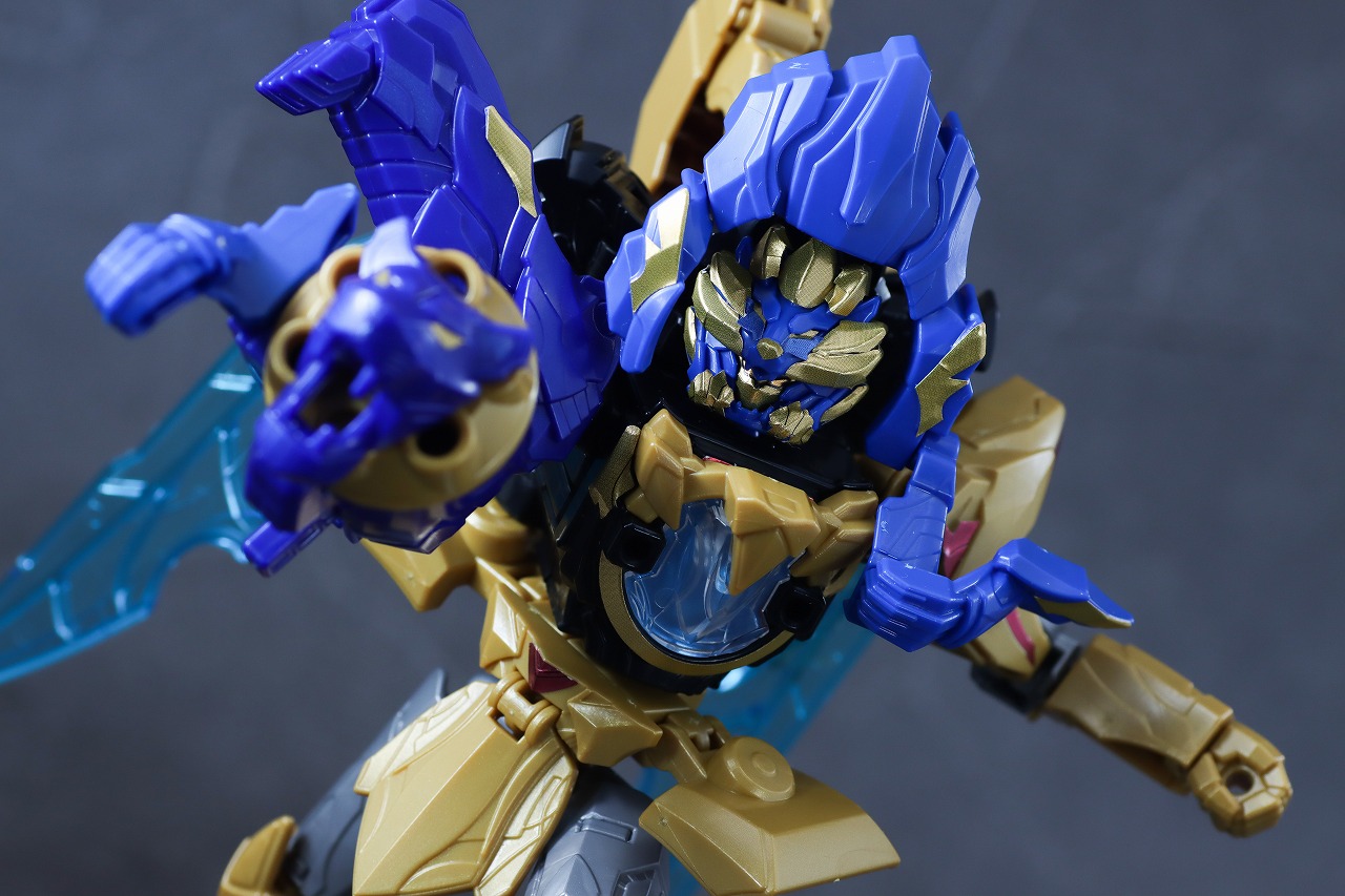 ミニプラ　レオンバスター50　テガソードブルー　レビュー　アクション