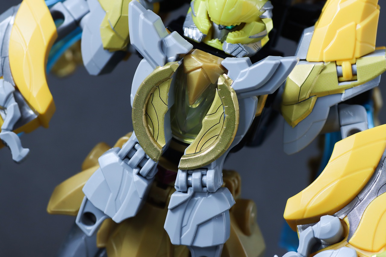 ミニプラ　ティラノハンマー50　テガソードイエロー　レビュー　本体