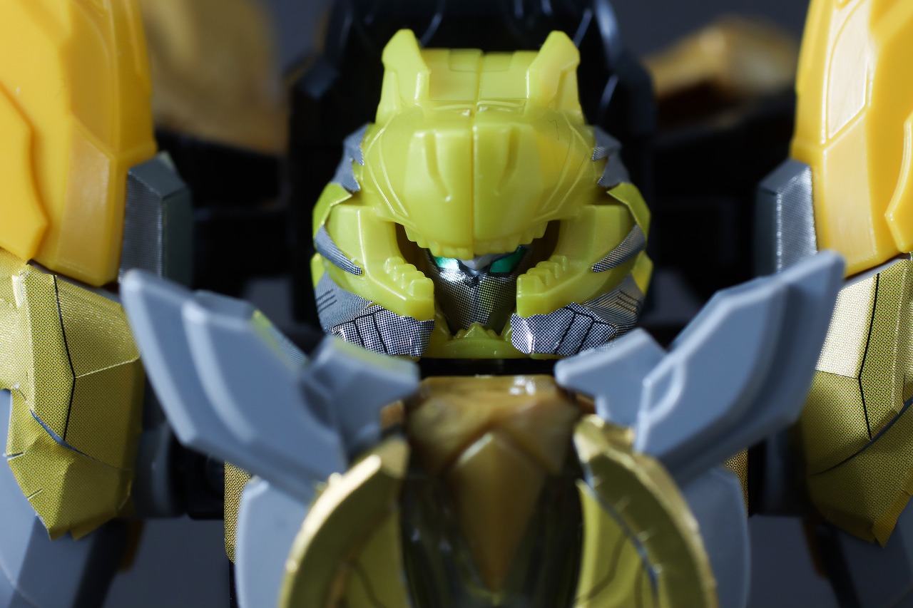 ミニプラ　ティラノハンマー50　テガソードイエロー　レビュー　本体