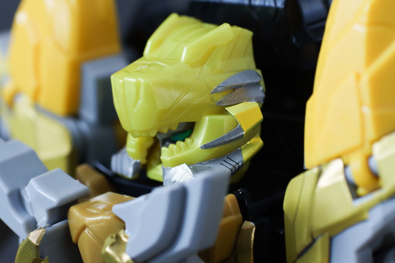 ミニプラ　ティラノハンマー50　テガソードイエロー　レビュー　本体