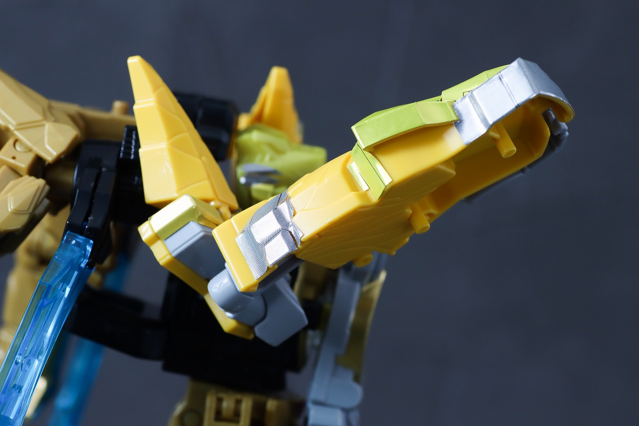 ミニプラ　ティラノハンマー50　テガソードイエロー　レビュー　可動範囲