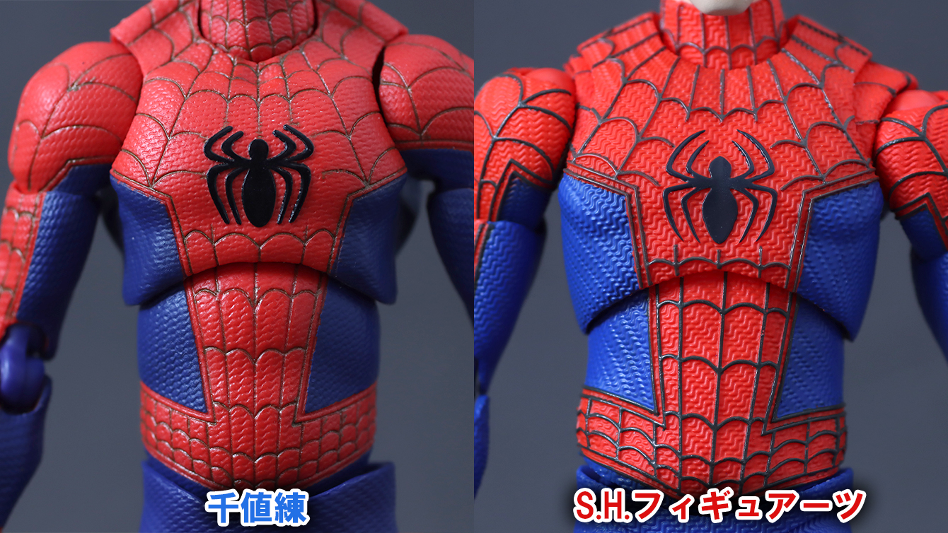 S.H.フィギュアーツ　ピーター・B・パーカー＆メイデイ・パーカー（スパイダーマン：アクロス・ザ・スパイダーバース）　レビュー　比較　千値練
