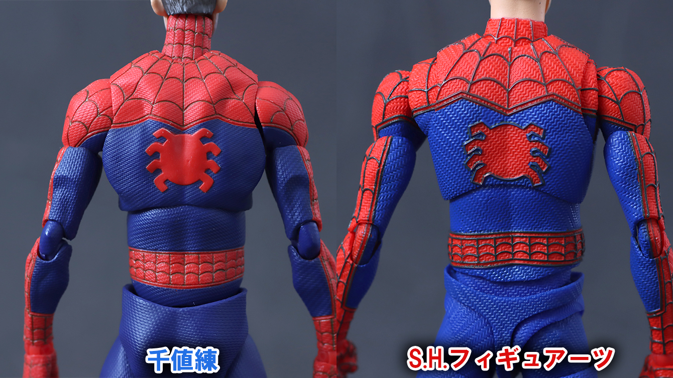 S.H.フィギュアーツ　ピーター・B・パーカー＆メイデイ・パーカー（スパイダーマン：アクロス・ザ・スパイダーバース）　レビュー　比較　千値練
