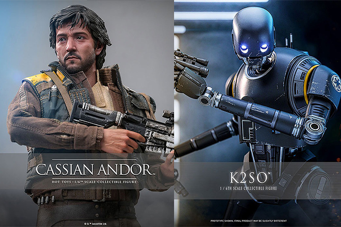 ホットトイズ新作！『ローグ・ワン』キャシアン・アンドー＆『アンドー』K2-SOが発売！