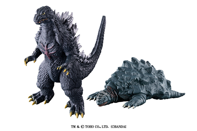 ムービーモンスターシリーズ　ゴジラ（2003）withカメーバ（2003）