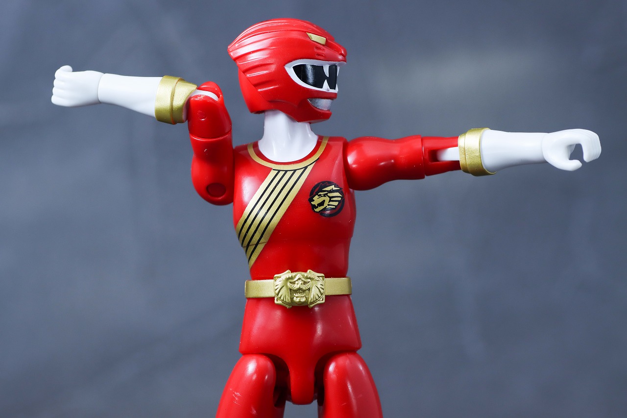 アクションヒーロー　ガオレッド　レビュー　可動範囲