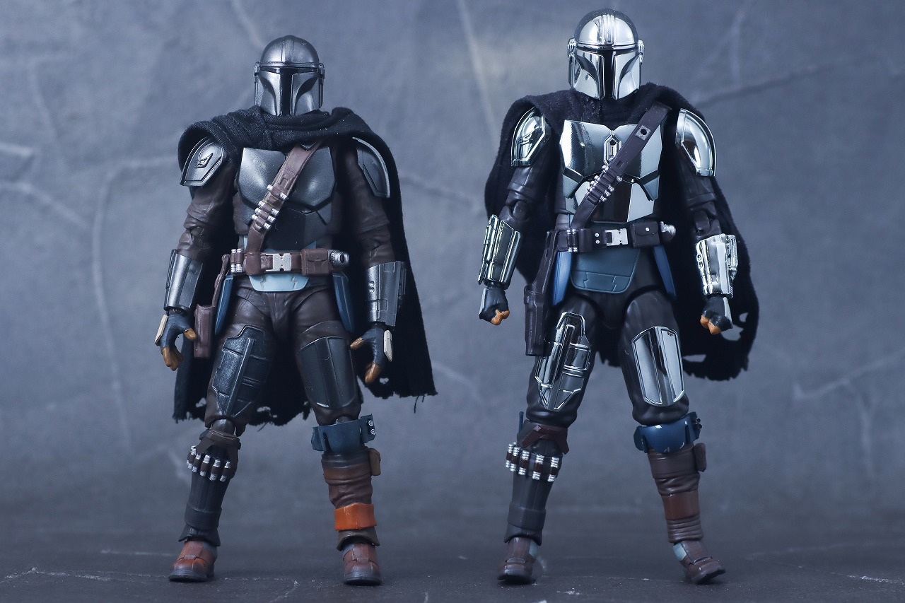MAFEX　マンダロリアン CHROME（クロームメッキ） ver.　レビュー　本体　S.H.フィギュアーツ　比較