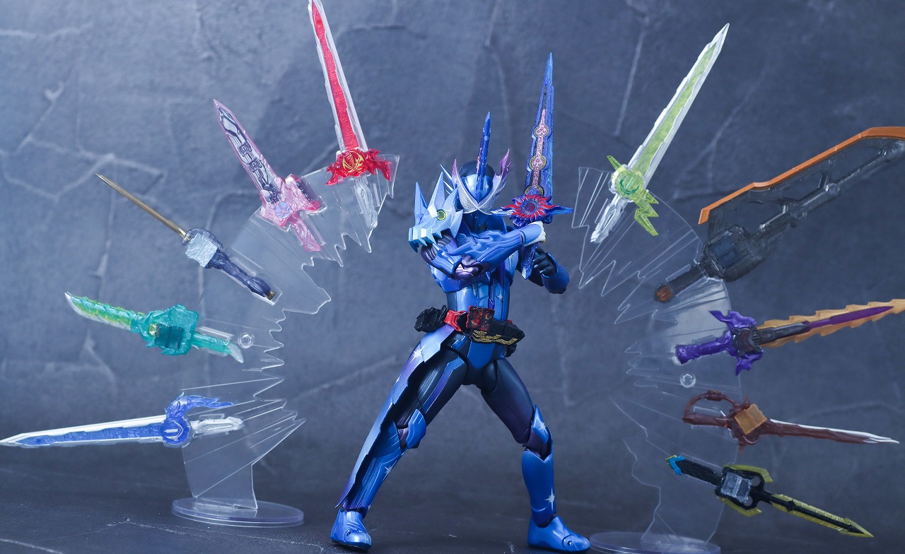 S.H.フィギュアーツ 仮面ライダークロスセイバー10聖剣セット　レビュー　アクション