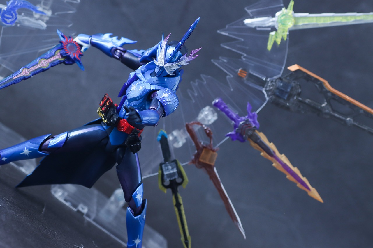 S.H.フィギュアーツ 仮面ライダークロスセイバー10聖剣セット　レビュー　アクション