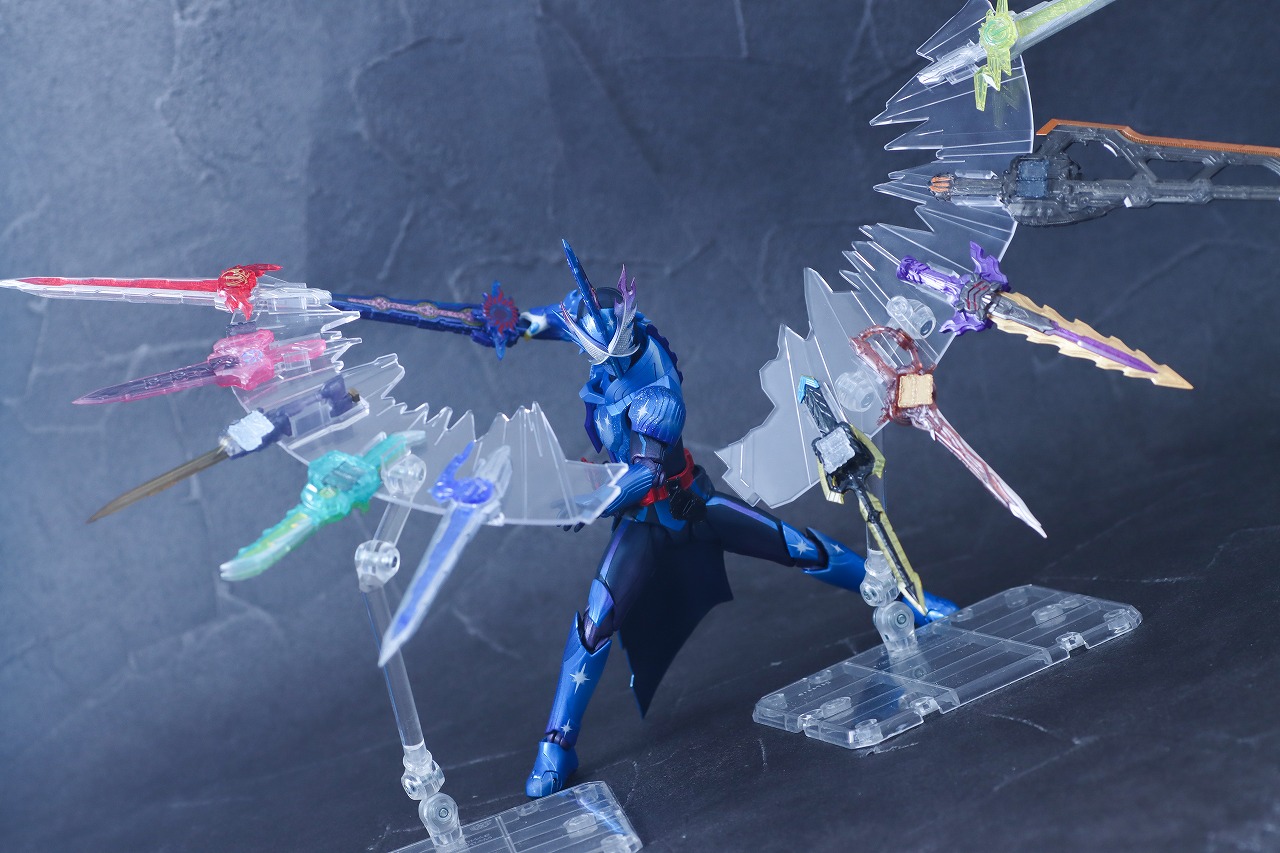 S.H.フィギュアーツ 仮面ライダークロスセイバー10聖剣セット　レビュー　アクション