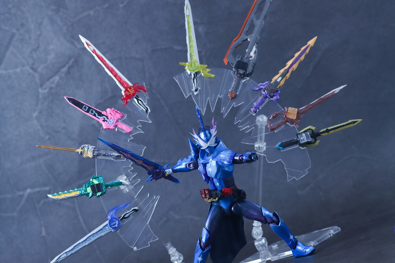 S.H.フィギュアーツ 仮面ライダークロスセイバー10聖剣セット　レビュー　アクション