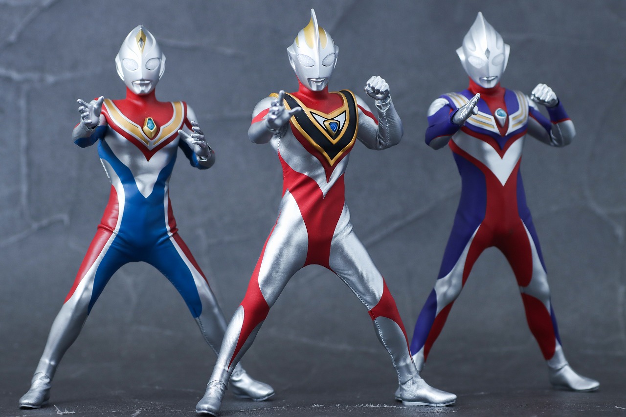 alphamax　アルファマックス　ウルトラマンガイア V2　レビュー　アクション　ウルトラマンティガ マルチタイプ　ウルトラマンダイナ フラッシュタイプ