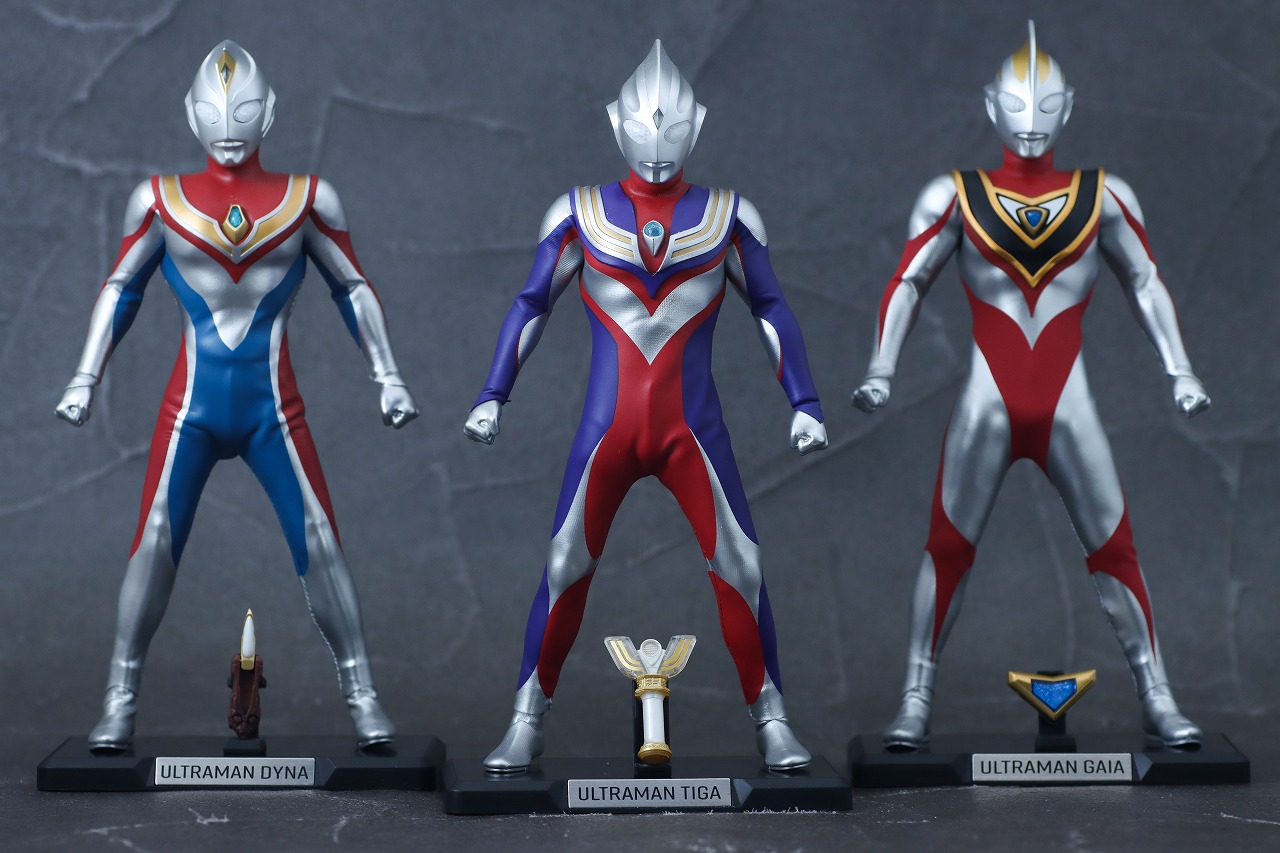 alphamax　アルファマックス　ウルトラマンガイア V2　レビュー　アクション　ウルトラマンティガ マルチタイプ　ウルトラマンダイナ フラッシュタイプ