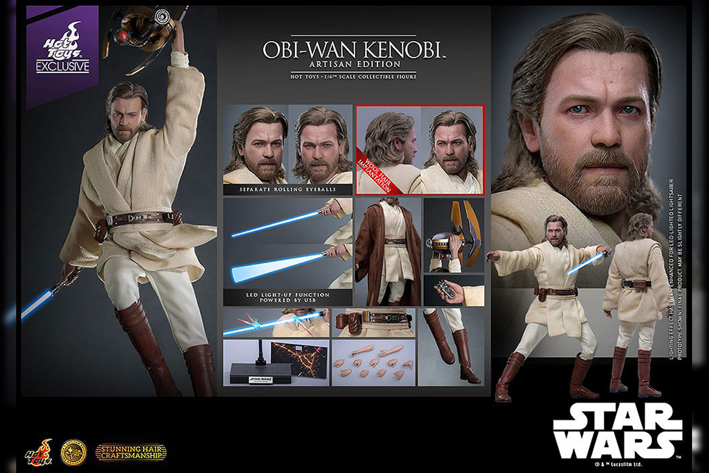 ホットトイズ　ムービー・マスターピース アルチザン　オビ=ワン・ケノービ（『スター・ウォーズ クローンの攻撃』）