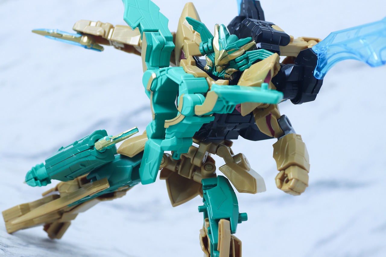ミニプラ　テガソードグリーン　イーグルシューター50　レビュー　アクション