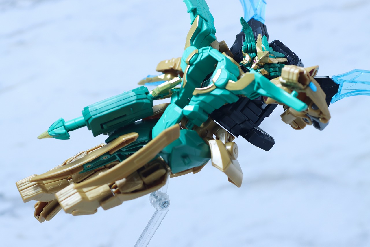 ミニプラ　テガソードグリーン　イーグルシューター50　レビュー　アクション