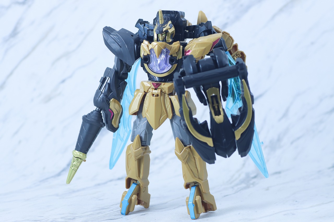 ミニプラ　ユニコーンドリル50（テガソードブラック）　レビュー　本体