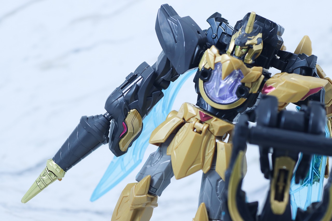 ミニプラ　ユニコーンドリル50（テガソードブラック）　レビュー　本体